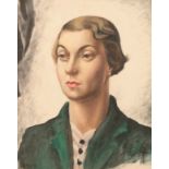 *KATHLEEN MURIEL SCALE (MURIEL HARDING-NEWMAN) (1913-2006) 'Girl in green jacket'