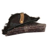 A BICORN HAT BY 'RANKEN & CO. CALCUTTA'