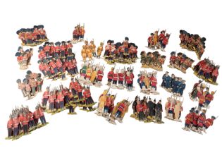 A COLLECTION OF PAINTED AND CARVED SOLDIERS