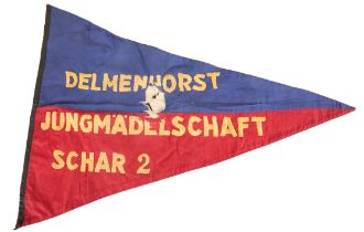 A WWII YOUTH PENNANT SPECIFICALLY FOR THE GIRL'S WING