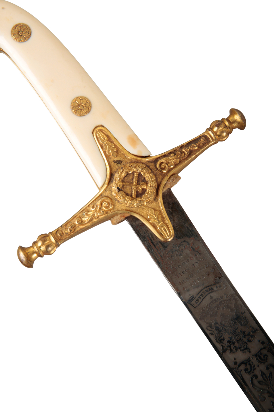 AN 1831 PATTERN GENERAL OFFICER'S MAMELUKE-HILTED SABRE TO EDWARD SYDNEY HERBERT - Image 2 of 3