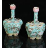 A PAIR OF CHINESE TULIP VASES