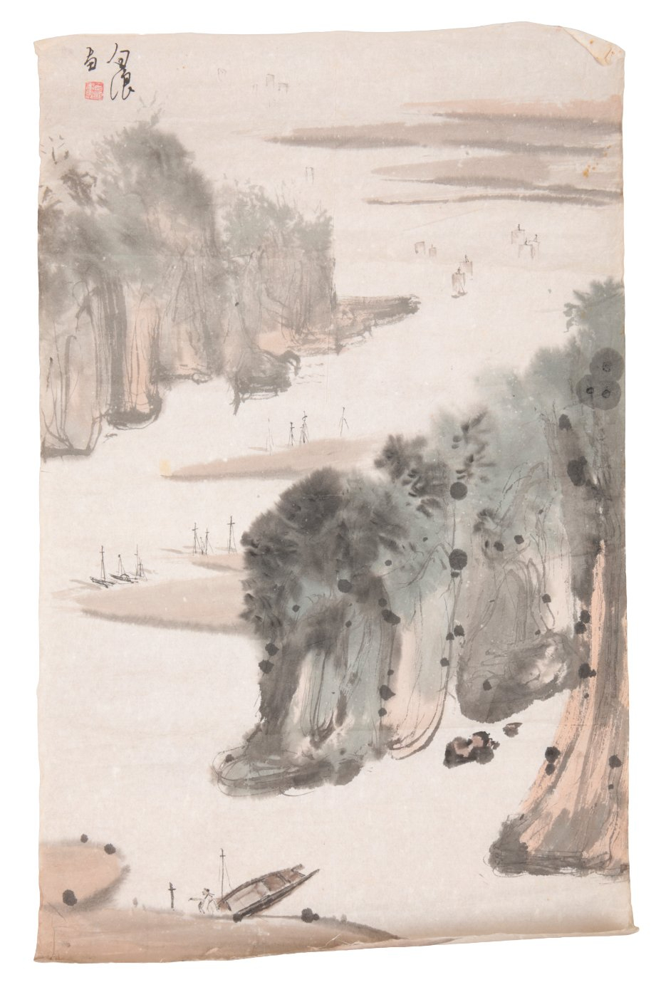 CHINESE SCHOOL, 20TH CENTURY A river landscape - Image 6 of 6