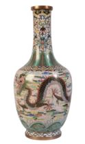 A CHINESE CLOISONNÉ BOTTLE VASE