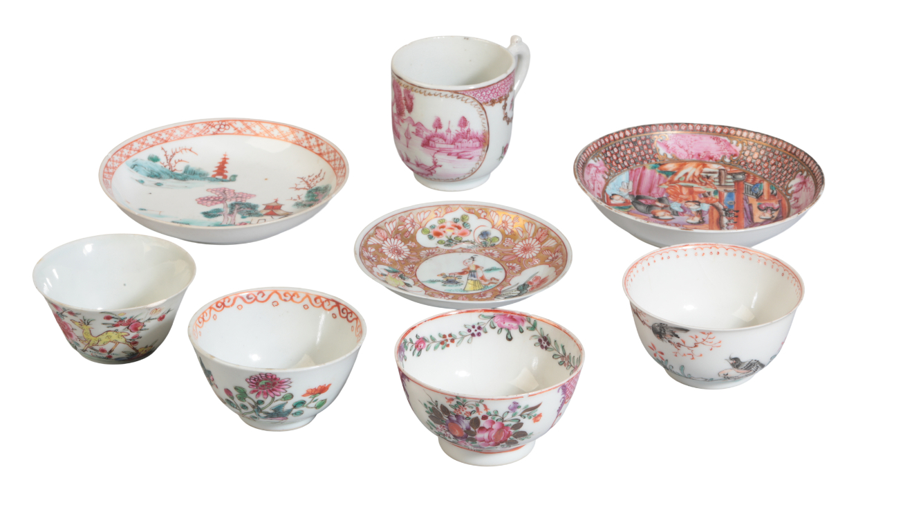 A COLLECTION OF CHINESE EXPORT TEA WARES