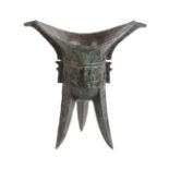 A CHINESE BRONZE "JUN" VESSEL