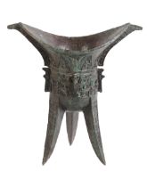 A CHINESE BRONZE "JUN" VESSEL