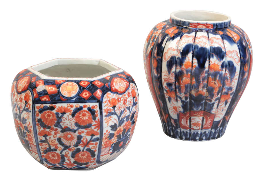 A JAPANESE IMARI VASE AND SIMILAR BOWL - Image 2 of 2