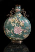 A CHINESE CLOISONNÉ MOON FLASK