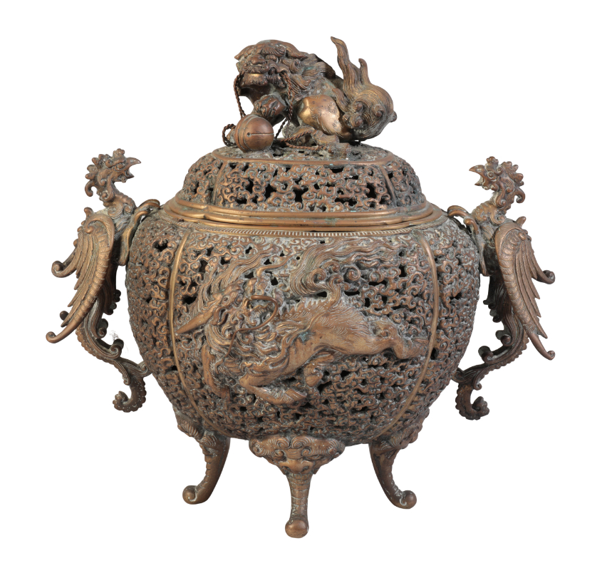 A JAPANESE BRONZE CENSER