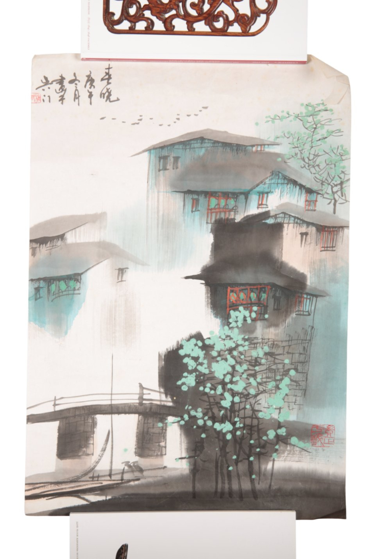 CHINESE SCHOOL, 20TH CENTURY A river landscape - Image 2 of 6