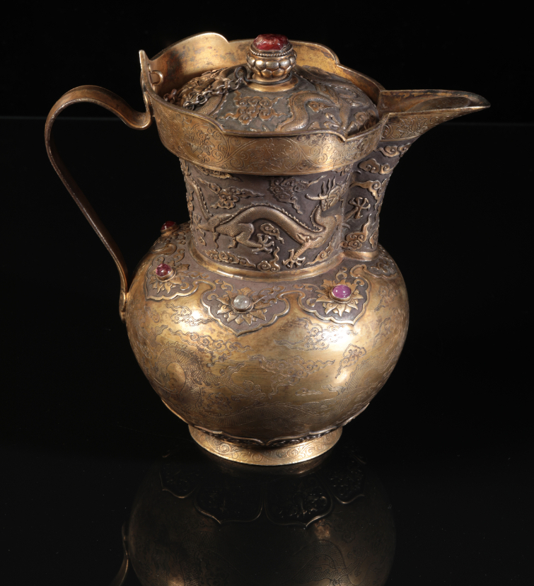 A CHINESE "DRAGON" EWER - Image 3 of 5