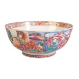 A CHINESE EXPORT FAMILLE ROSE BOWL