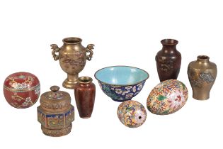 A COLLECTION OF CHINESE CLOISONNÉ VESSELS