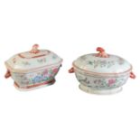 TWO CHINESE EXPORT TUREENS