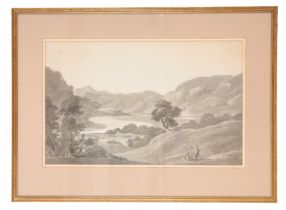 MANNER OF JOHN VARLEY (1778-1842), An English lake scene