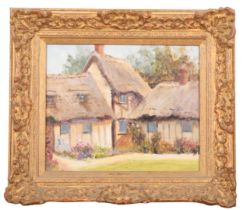 EVA WALBOURN (1872-1927) Two cottage landscapes