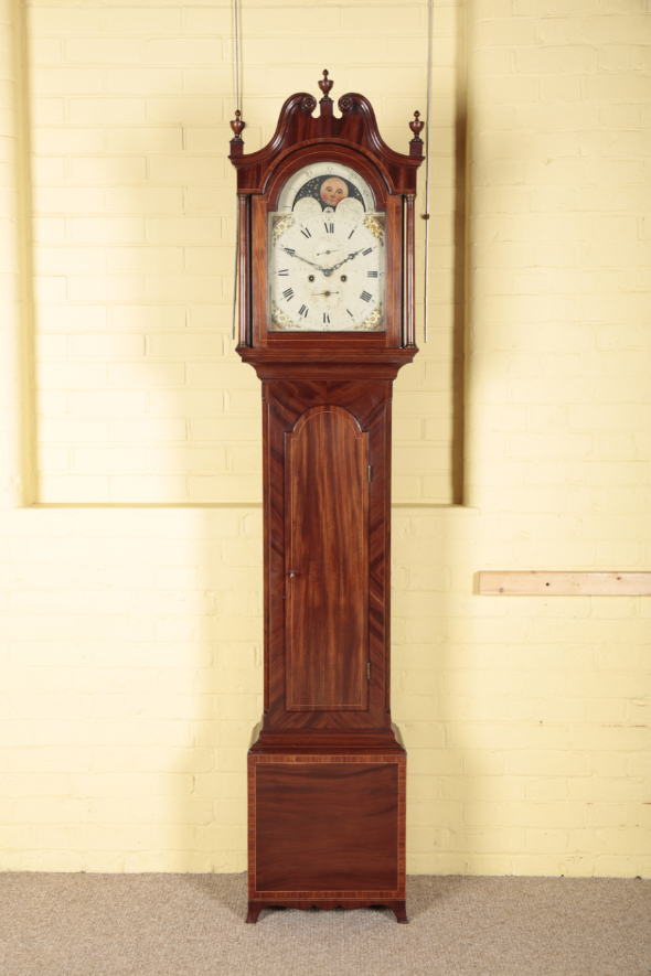 A GEORGE III MAHOGANY LONGCASE CLOCK