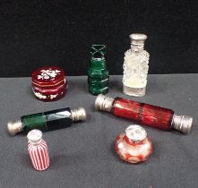 A GROUP OF 19TH CENTURY SCENT BOTTLES