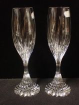 A PAIR OF BACCARAT 'MASSENA' CHAMPAGNE FLUTES