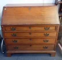 A GEORGE III MAHOGANY BUREAU