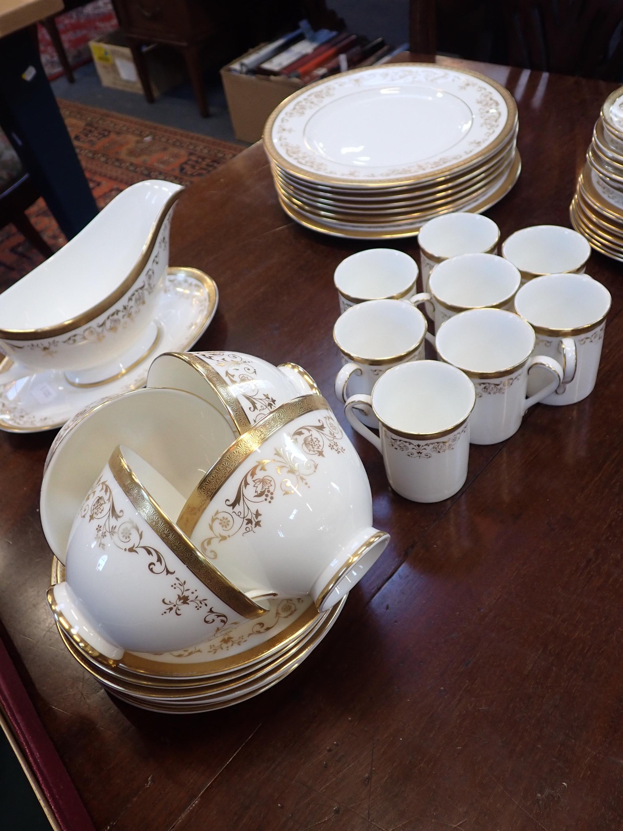 A ROYAL DOULTON PART DINNER SERVICE 'BELMONT'