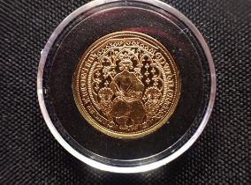 THE MILLIONAIRES COLLECTION: A KING EDWARD III DOUBLE LEOPARD REPLICA GOLD COIN