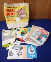 1950'S IDEAL HOME LEAFLETS IN BAG