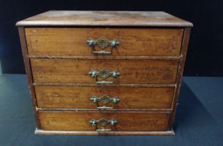 A VICTORIAN MAHOGANY COLLECTOR'S CHEST