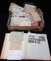 A COLLECTION OF STAMPS, INCLUDING A PENNY BLACK