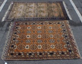 A PERSIAN BALUCH RUG, WITH REPEATED ANIMAL MOTIFS