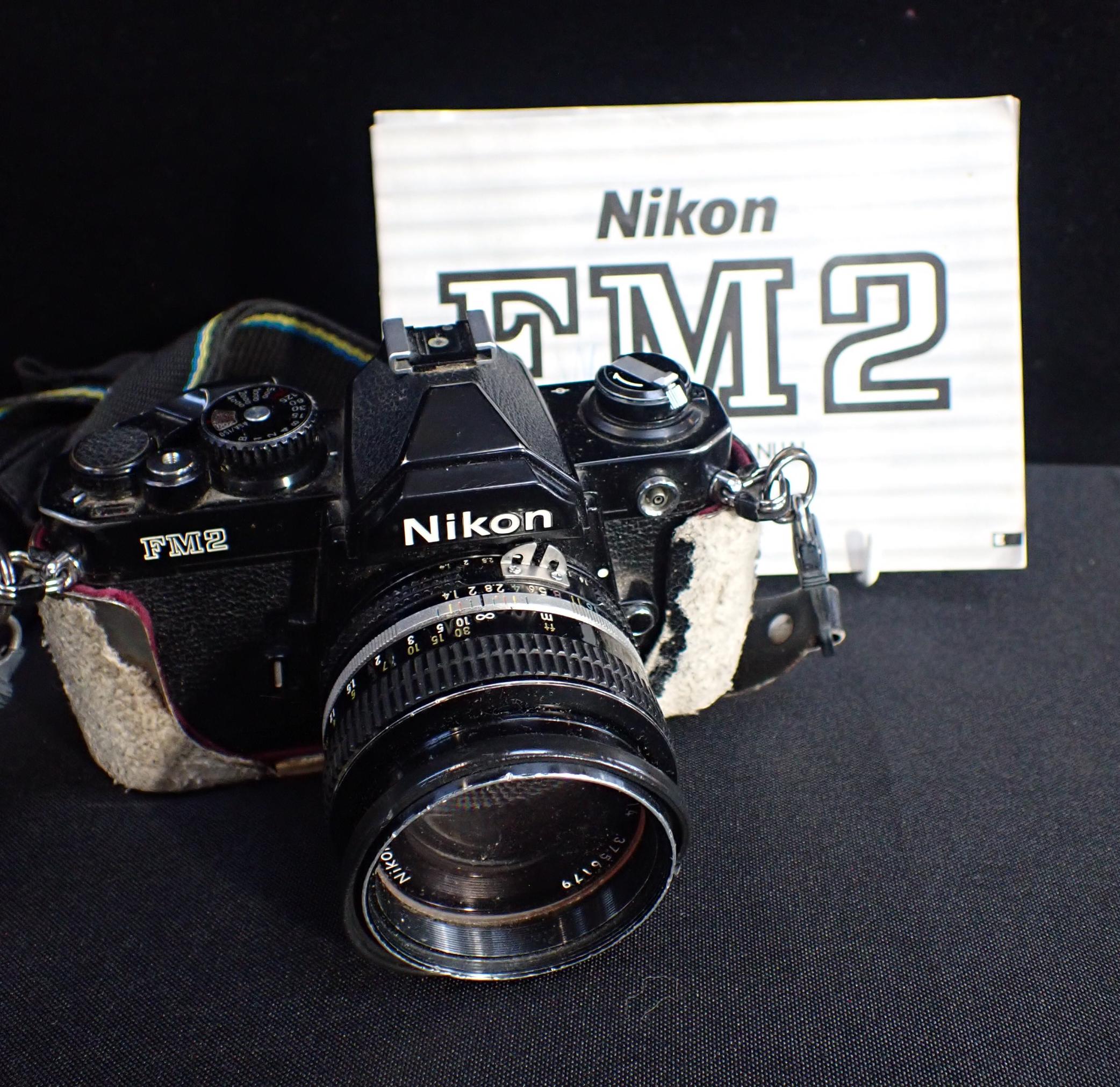 A NIKON FM2 CAMERA, WITH NIKKOR 50mm 1:14 LENS - Image 2 of 2