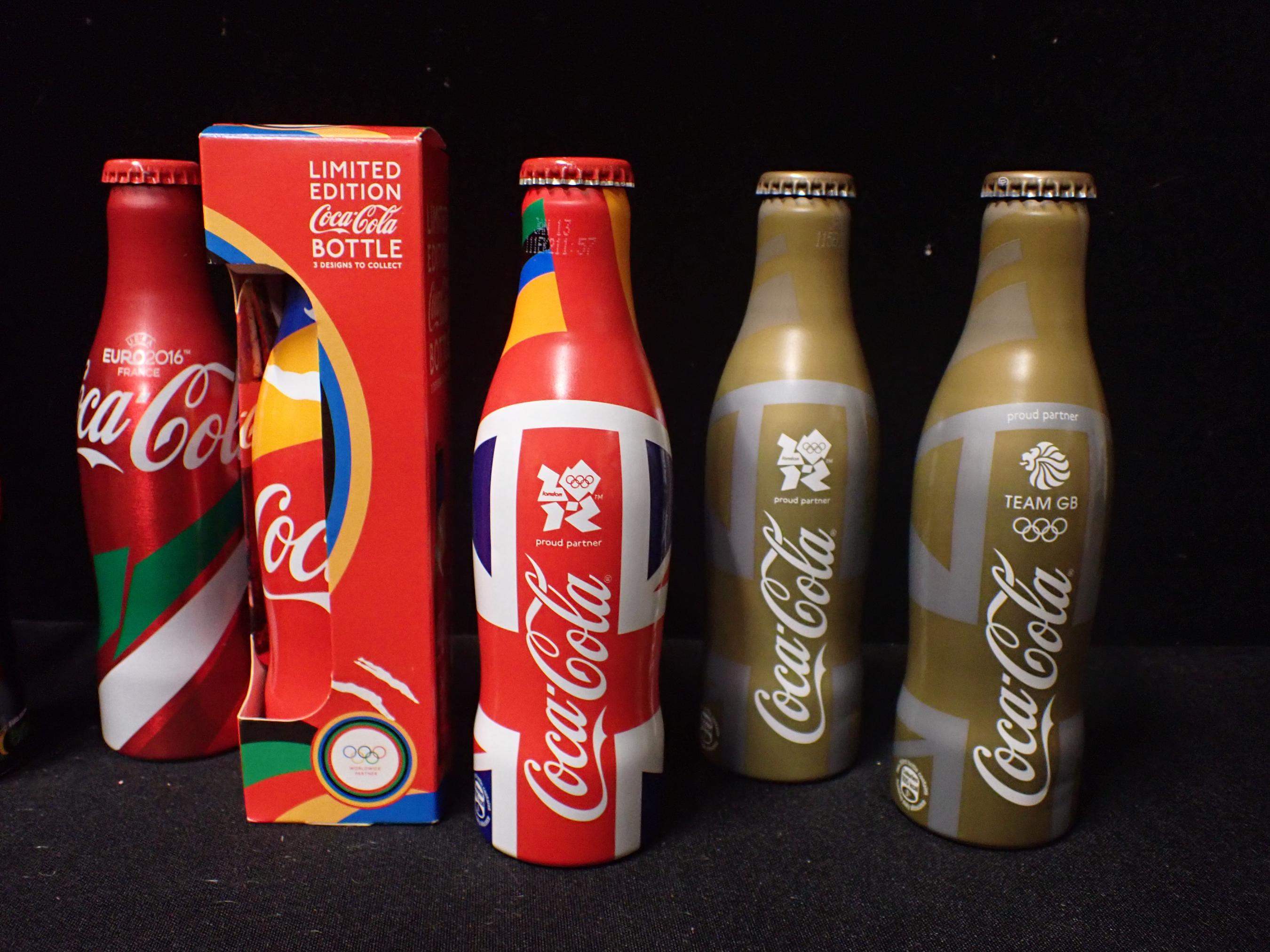 A COLLECTION OF 10 LIMITED EDITION ALUMINIUM COCA COLA BOTTLES - Image 3 of 3