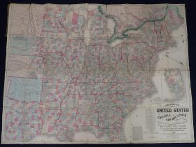 LLOYD'S AMERICAN PUBLICATION MAP OF UNITED STATES AND CANADA