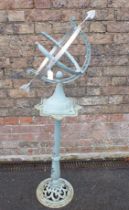 AN ARMILLARY SPHERE SUNDIAL