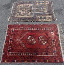 AN ANTIQUE BELUCH PRAYER RUG