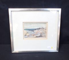 KEITH RENNISON, 20TH CENTURY: 'KIMMERIDGE, ON THE BEACH'