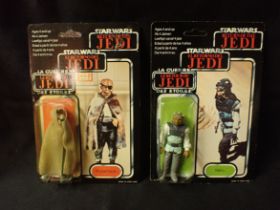 STARWARS RETURN OF THE JEDI 'NIKTO' AND 'PRUNE FACE' BY PALITOY