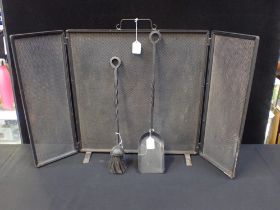 A MESH FIRE GUARD, AND SIMILAR FIRE IRONS