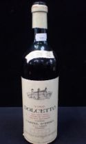 1966 BOTTLE VINO DOLCETTO RED WINE