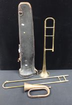 A HAWKES & SON SLIDE TROMBONE