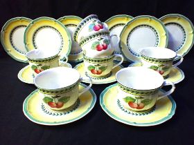 VILLEROY & BOCH: 'FRENCH GARDEN, VIENNE' TEA WARE