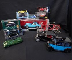 A COLLECTION OF MODEL VEHICLES