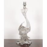 AN ITALIAN ART GLASS LAMP