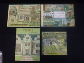 GARDINER, RENA - FOUR CORNISH PUBLICATIONS - 'COTEHELE', 'TRERICE', 'LANHYDROCK' AND 'A JOURNEY OF D