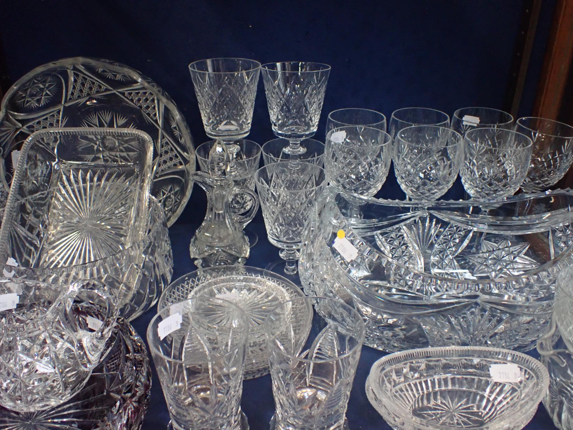 A QUANTITY OF CUT GLASS - Image 2 of 2