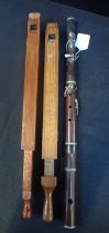 A FLUTE BY E.J. WARD, AND TWO SWANNEE WHISTLES