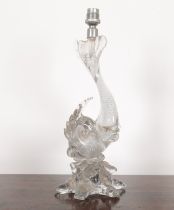 AN ITALIAN ART GLASS LAMP