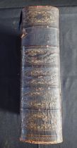 19TH CENTURY LEATHER BOUND BIBLE