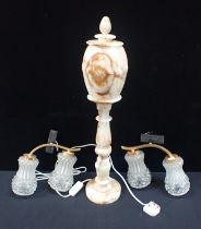 A KITSCH TURNED ONYX LAMP